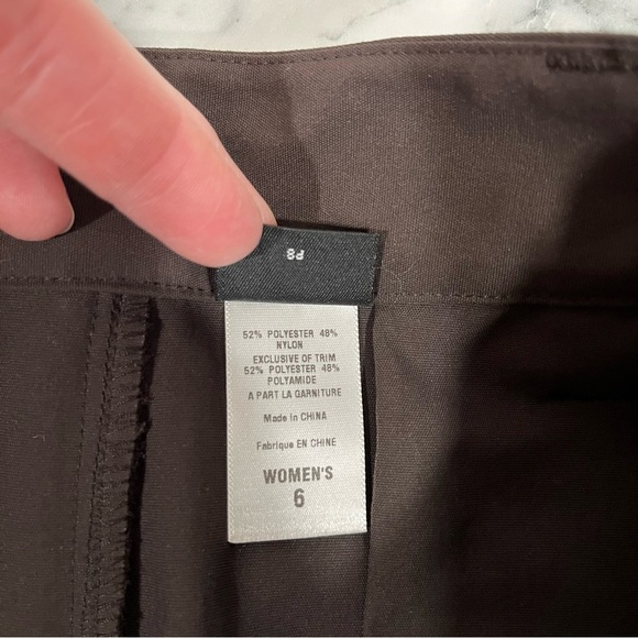 Patagonia chocolate brown hiking pants straight leg zipper pocket woman’s size 6 - Picture 11 of 11